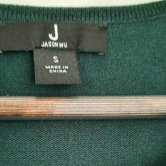 J by JasonWu Green  Long Sleeve  Blouse size S - Picture 2 of 6
